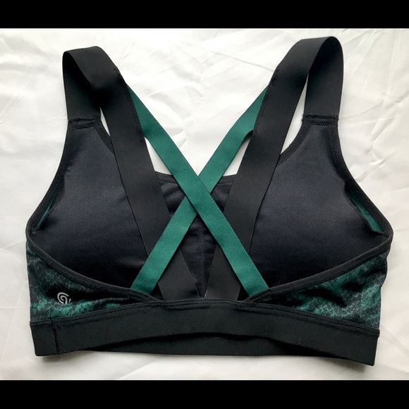 C9 by Champion teal snake print crossback sports bra - LIKE NEW/NEVER WORN - Picture 2 of 2